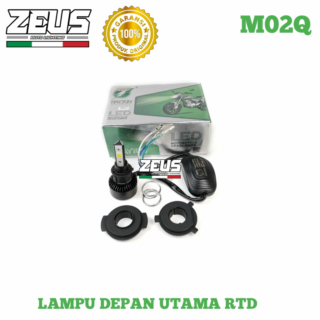 RTD RAYTON- M02Q Lampu Depan Utama LED Motor H6 H4 RTD 3 Sisi 40 Watt Universal Motor