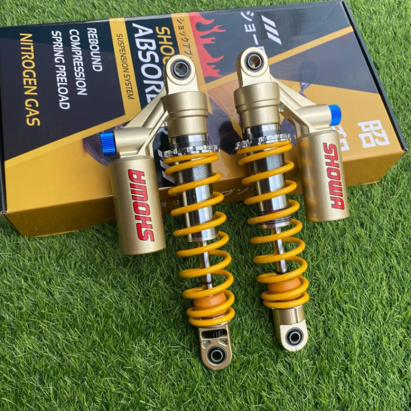 Shock Skok Belakang Showa import CB400 kuning 320mm/32cm Import Dobel Klik Click Fungsi