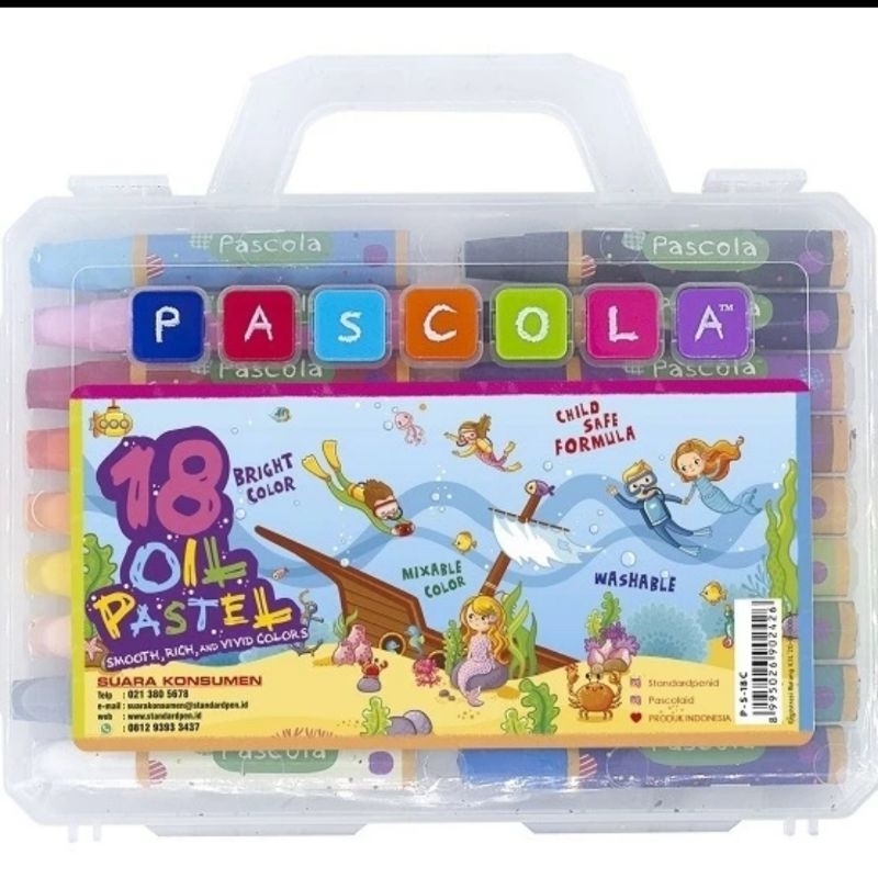 

oil pastel pascola 18 warna /crayon pascola 18 warna