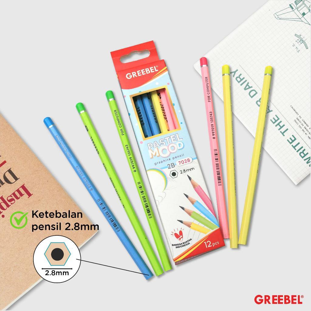 

Greebel PEnsil 2b Pastel Mood 7028 isi 12 / dsn