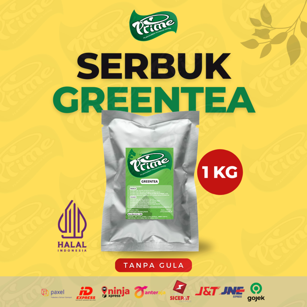 

Powder Prime Rasa Greentea / Bubuk minuman Tanpa Gula 1 Kg - GREENTEA