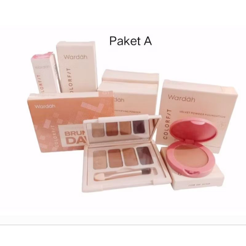 1 set make up wardah colorfit