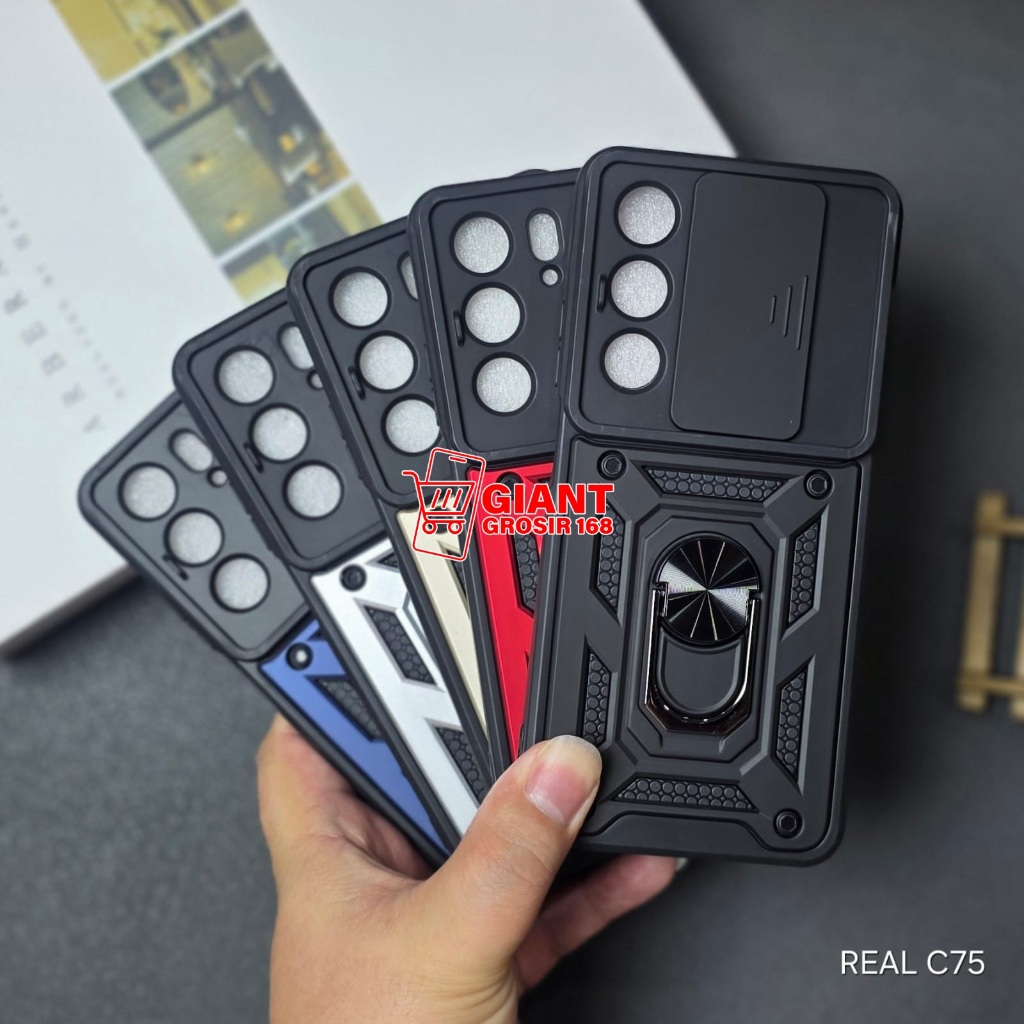 REALME C75 REALME C75X CASE TRANSFORMER SLIDE 2 IN 1 CASE ROBOT REALME C75 REALME C75X