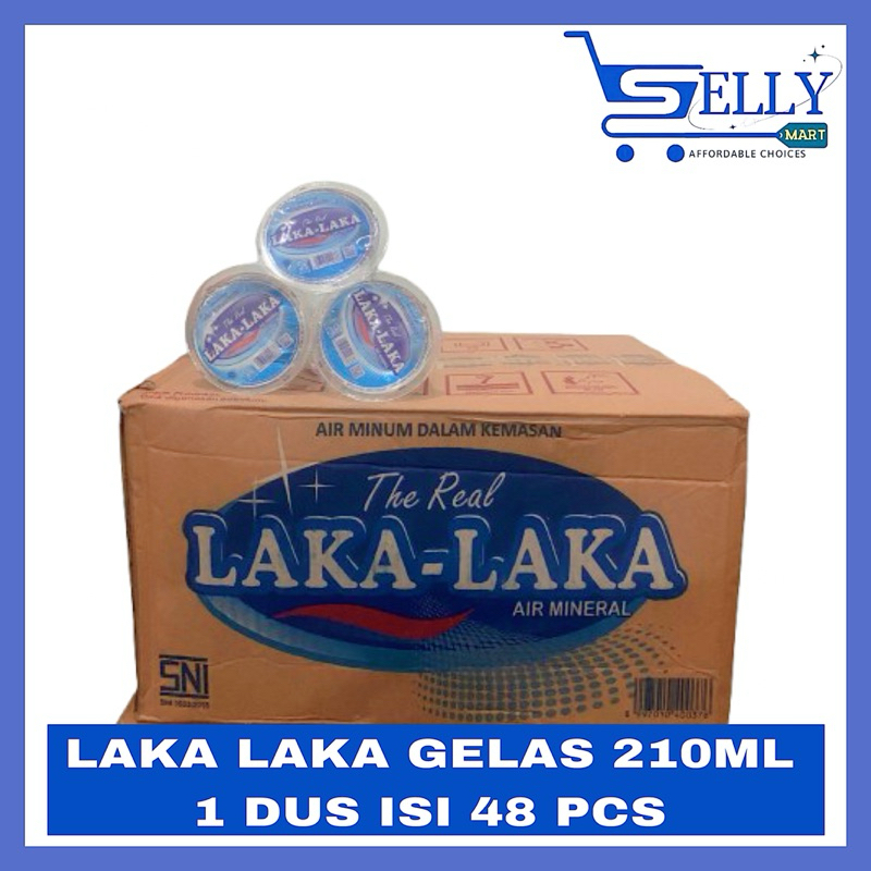 

LAKA-LAKA AIR MINERAL GELAS 210ML ISI 48 PCS (SATUAN DAN DUS)