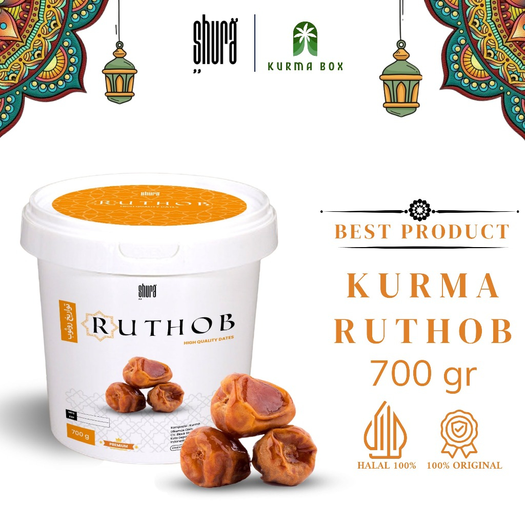 

Shura Kurma Ruthob 700gr ember Kurma Raja oleh-oleh haji umroh