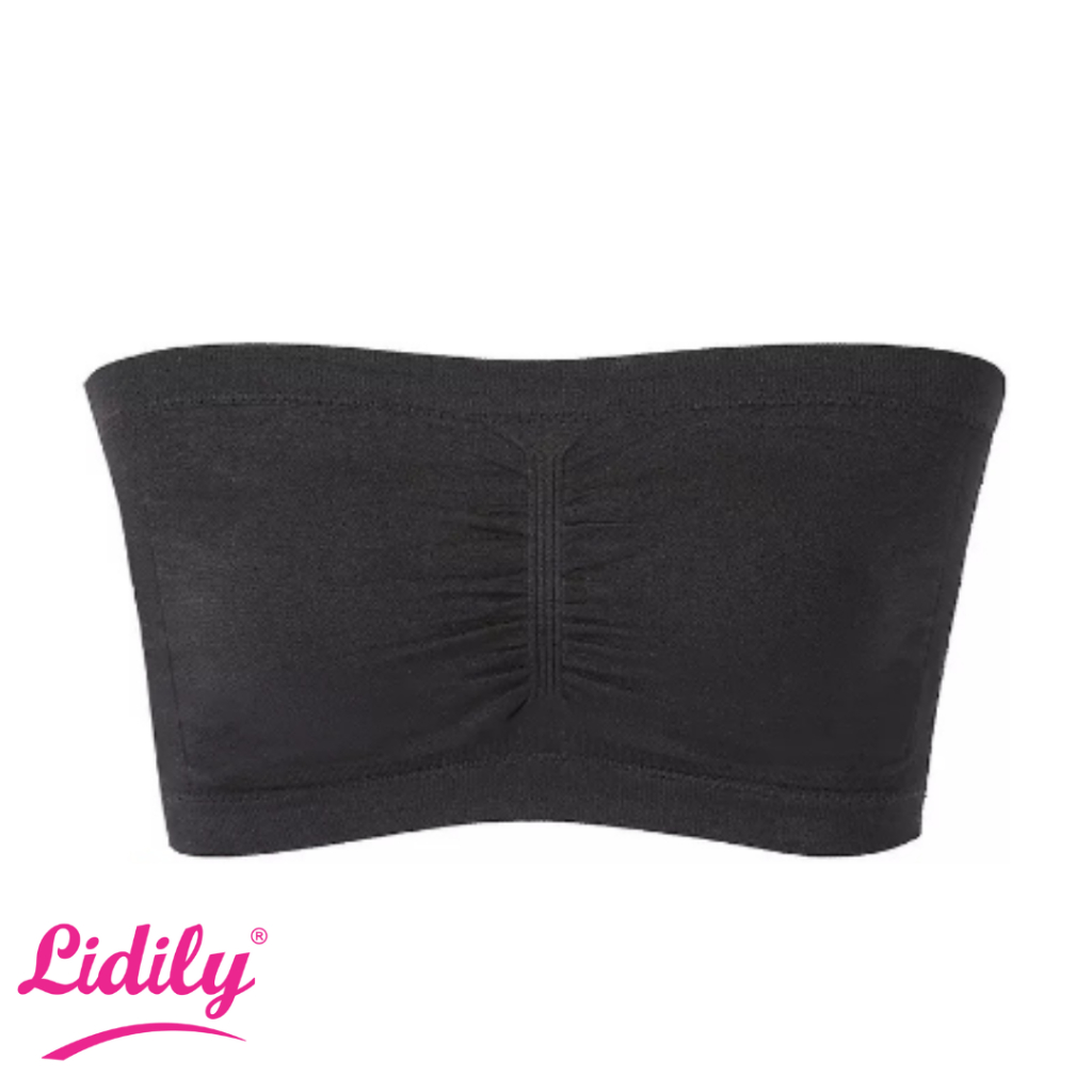 Bra Kemben Premium Jumbo Tanpa Busa Tanpa Kawat Tanpa Tali DDL01 | BH Wanita Strapless Bra jumbo Cro