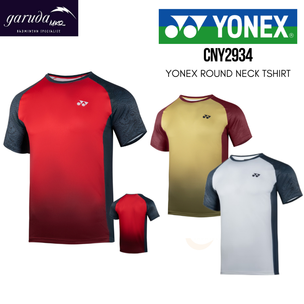 BAJU CASUAL YONEX RM 2934 / CNY 2025 T-SHIRT CNY2934 / YONEX MEN ROUND NECK TSHIRT