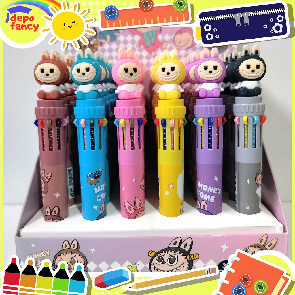 

Bulpen 10 Warna 1015 / Balpen / Bulpoint / Pulpen / Pena / Pen