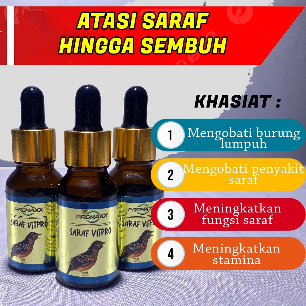 PROMAXX SARAF VITPRO HEMPAS GANGGUAN SARAF SEKETIKA UNTUK SEMUA BURUNG