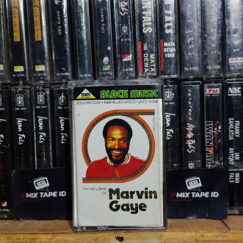 Kaset Pita - Marvin Gaye - The Very Best Of - Radio Tape - Kaset - Radio - Pemutar Kaset - Retro - C