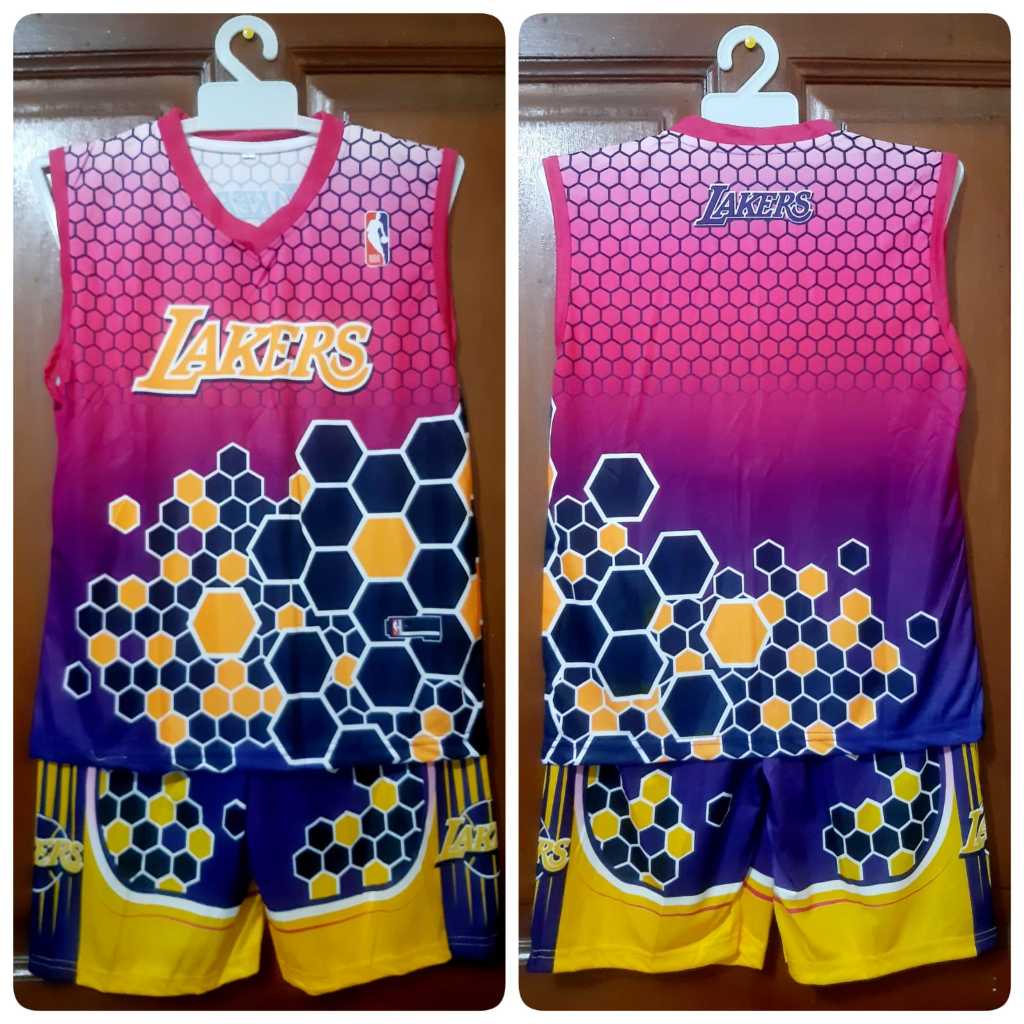 SETELAN LENGAN PENDEK ANAK BASKET 2-11 TAHUN | SETELAN BASKET ANAK LAKI LAKI /PEREMPUAN | JERSEY VOL