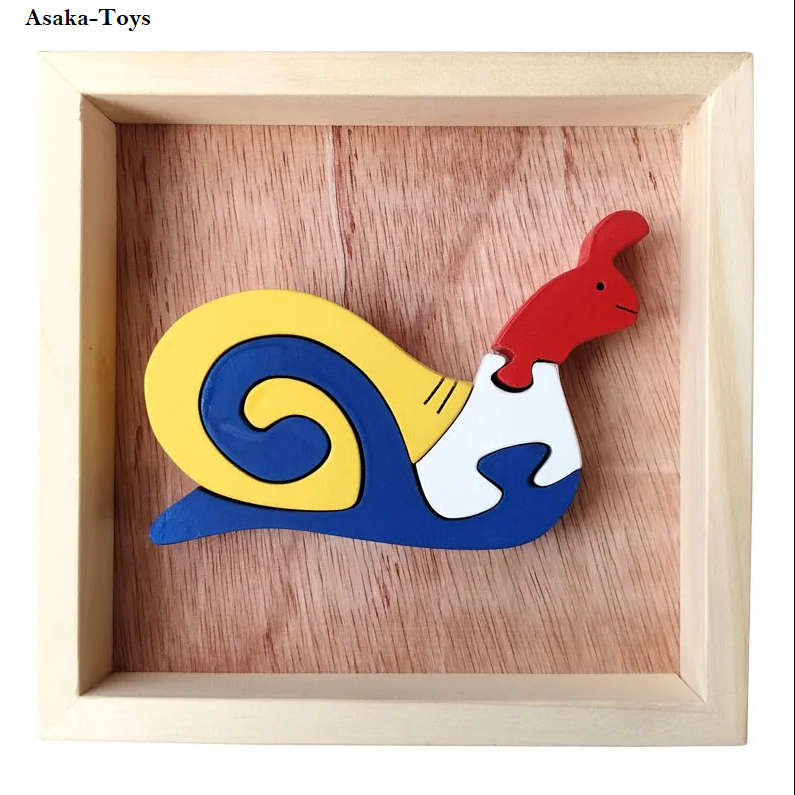 Mainan APe Paud - Puzzle Siput 3D