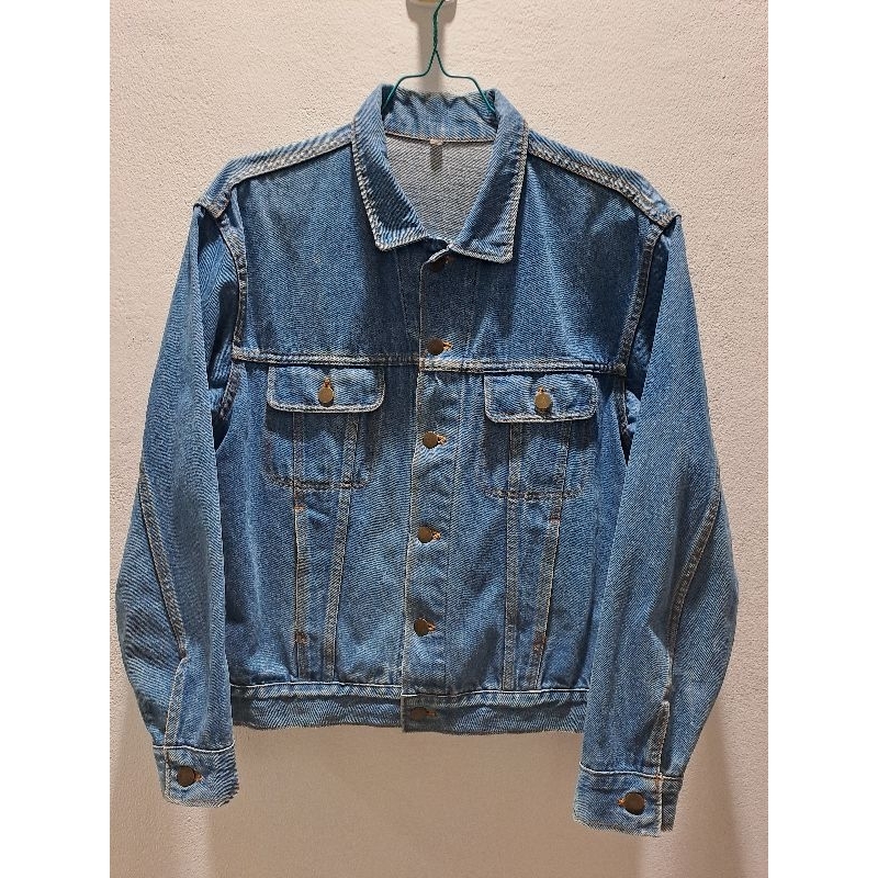 Jaket denim seken no brand
