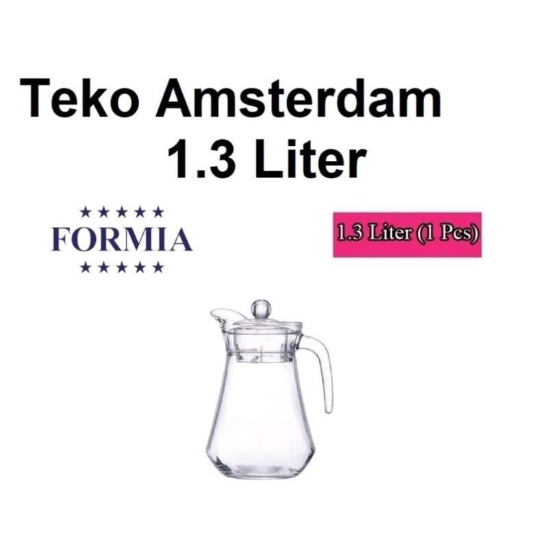 Formia Amsterdam Jug 1,3L / Teko Pitcher Kaca