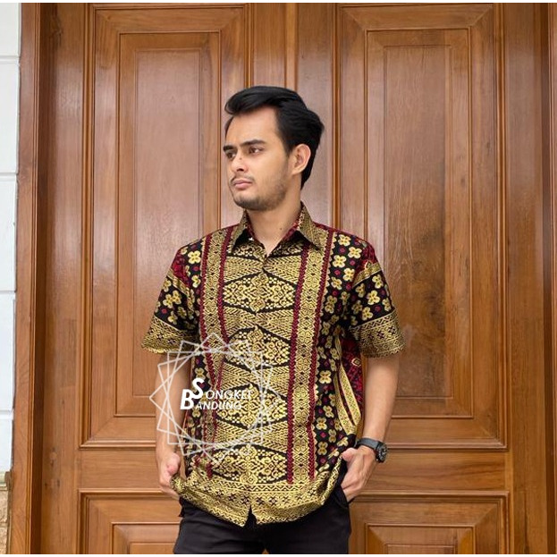 KEMEJA MELISA MOTIF SONGKET PALEMBANG FULL PURING UNTUK COUPLE SETELAN DIANDRA BATIK JUPRI BAJU KOND