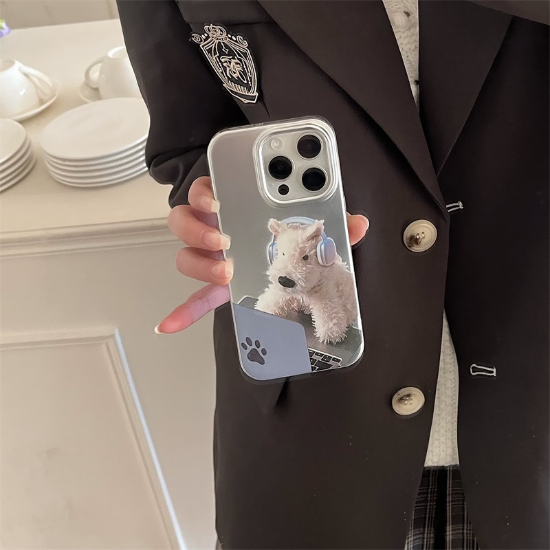 Cute working Westie case iphone 13 14 15 16 Pro Promax