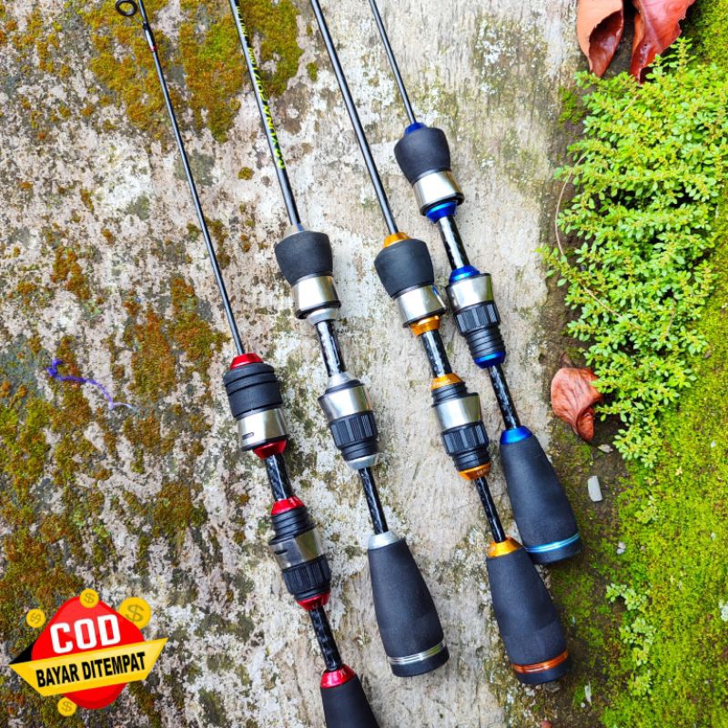 Joran custom micro fishing lentur 1-2lb joran wader dan joran udang