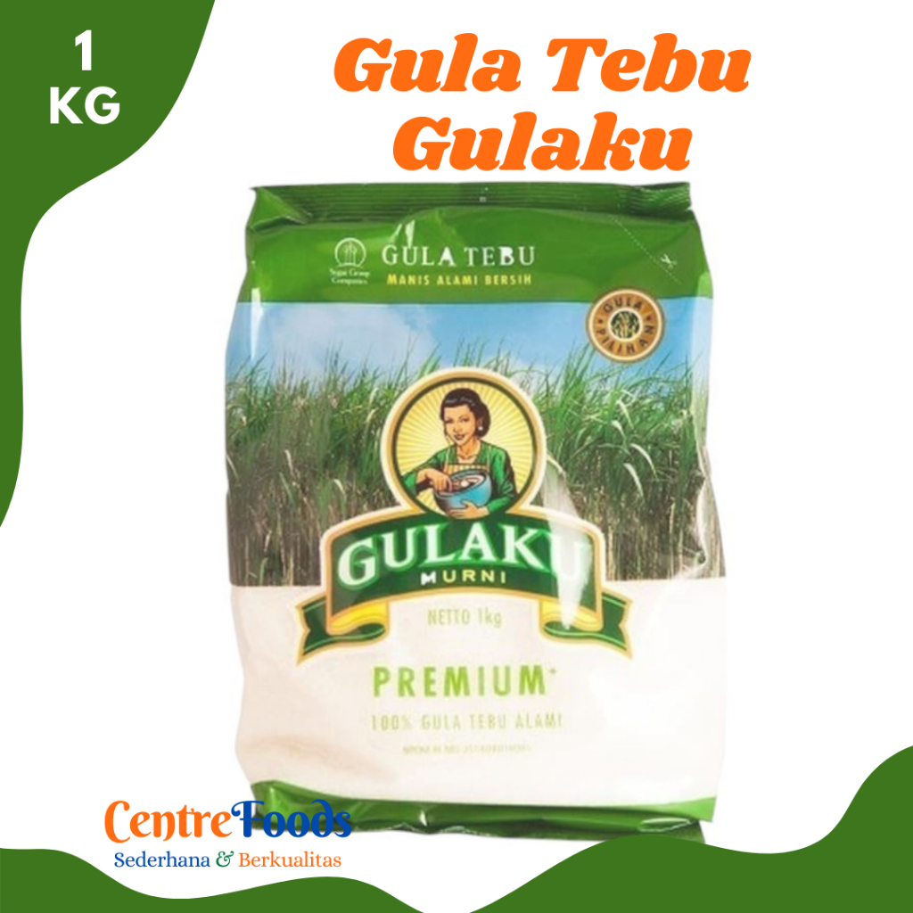 

GULAKU HIJAU Gula Pasir - Gula Tebu Kristal Putih Premium | 1.000gr [ Harga Per KG ]