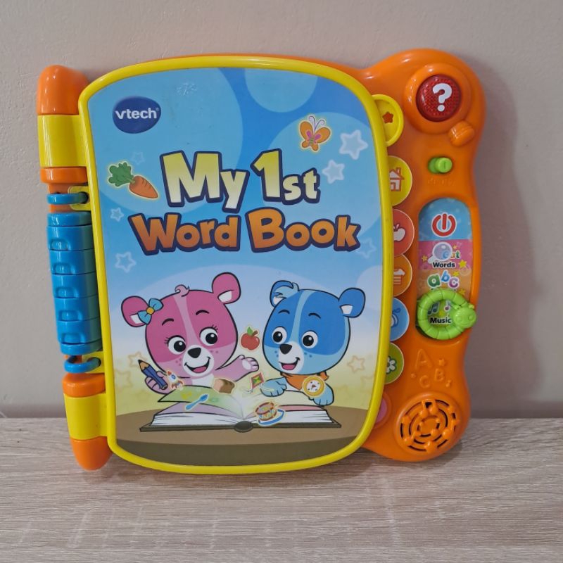 Vtech My 1st Word Book Interactive Book - Buku Elektrik