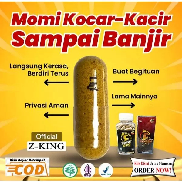 KAPSUL JAMU HERBAL STAMINA PRIA KUAT TAHAN LAMA Z-KING Original Kapsul Jamu Kuat Untuk Ketahanan Pri