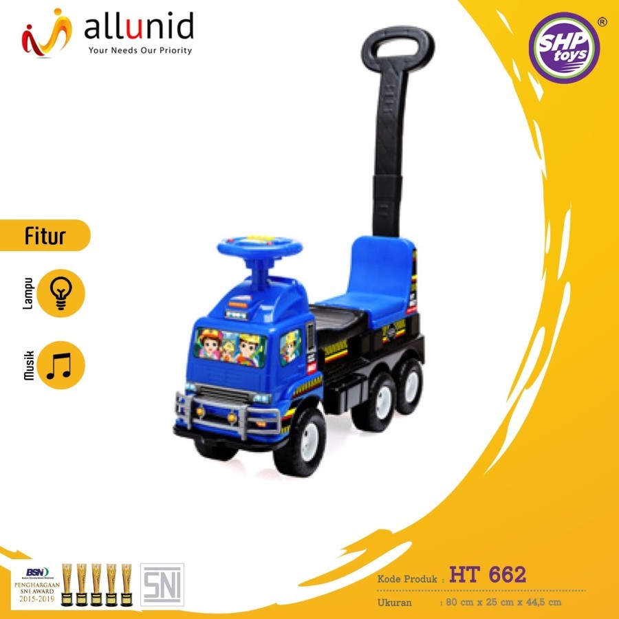 Mainan Anak Mobil Mobilan dorong Truk SHP Truck HT 662 - SHP Toys