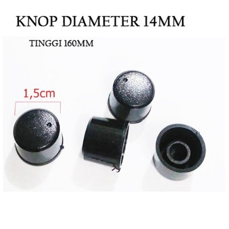 knop potensio hitam