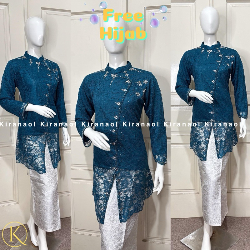 (FREE HIJAB) KIRANA OL - KEBAYA PAYET MODERN - KEBAYA MODERN JANGGAN - KEBAYA PESTA - KEBAYA MALAYSI