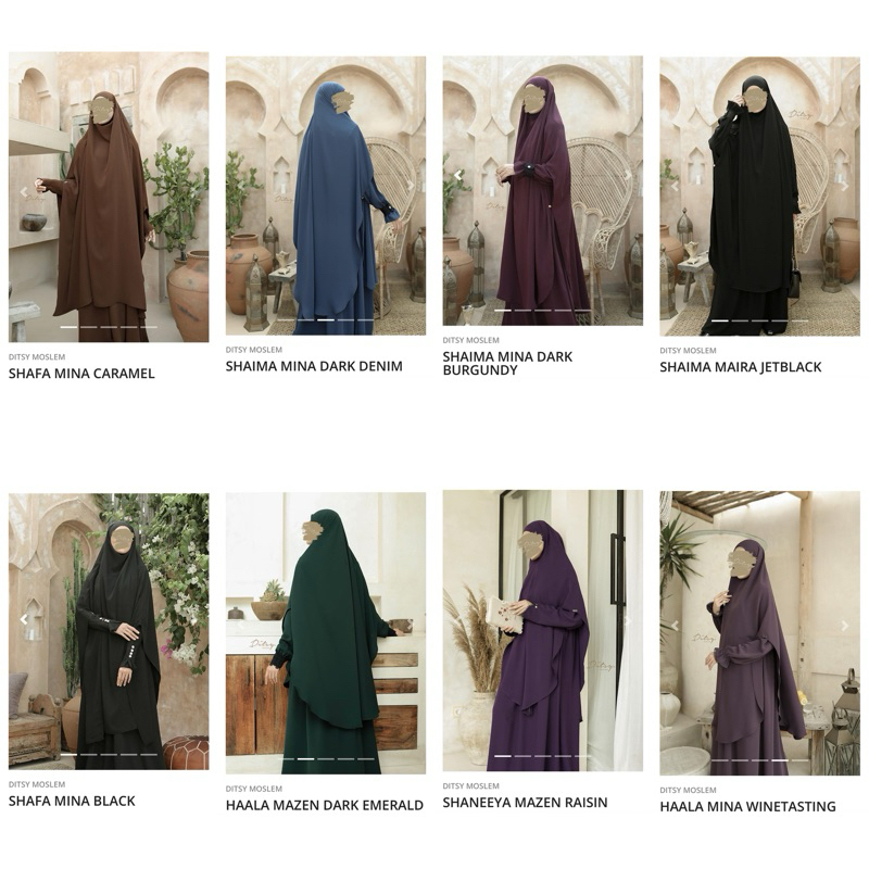 DITSY MOSLEM KHIMAR AJA Shafa Mina | Shaima | Haala Maira | Haala Mazen | Haala Mina | Hayfa Mazen |