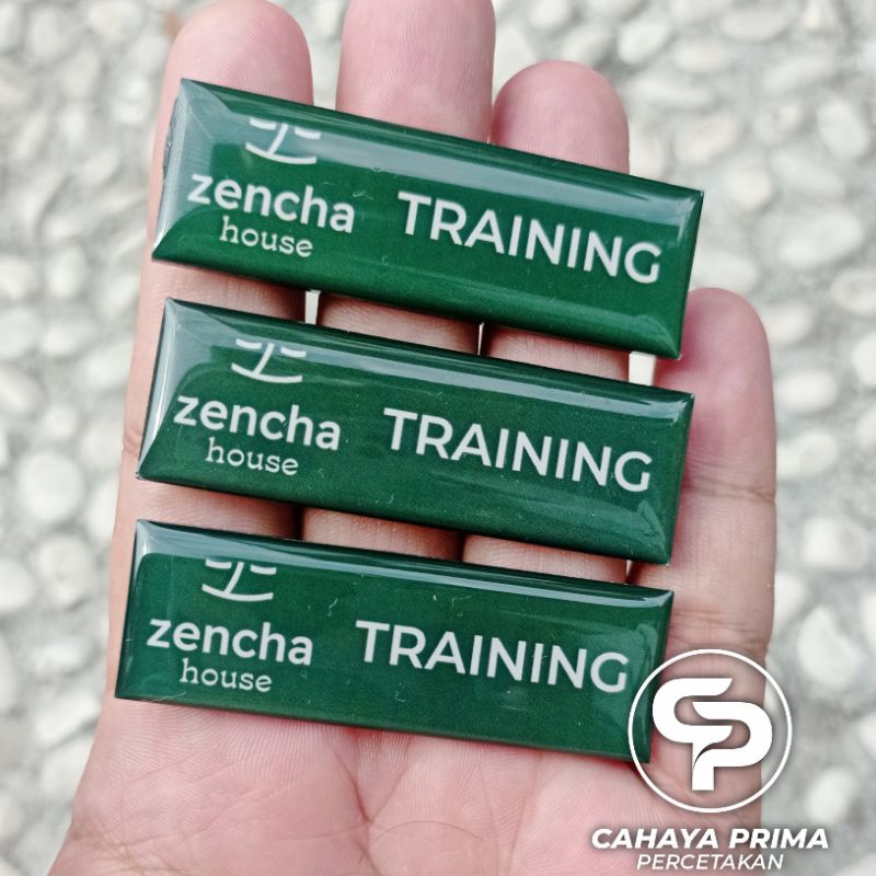 

Name tag / Nametag / Nama dada ukuran 2 cm x 6 cm. MINIMAL 2 PCS. Therapist, Receptionis, cleaning service, supervisor, cafe restaurant terapis bakery