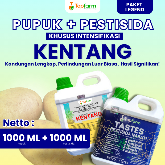 Pupuk Topfarm / Pupuk Umbi Kentang / Pupuk Kentang Terbaik / Pupuk Bembesar Umbi Kentang / Pupuk Cai