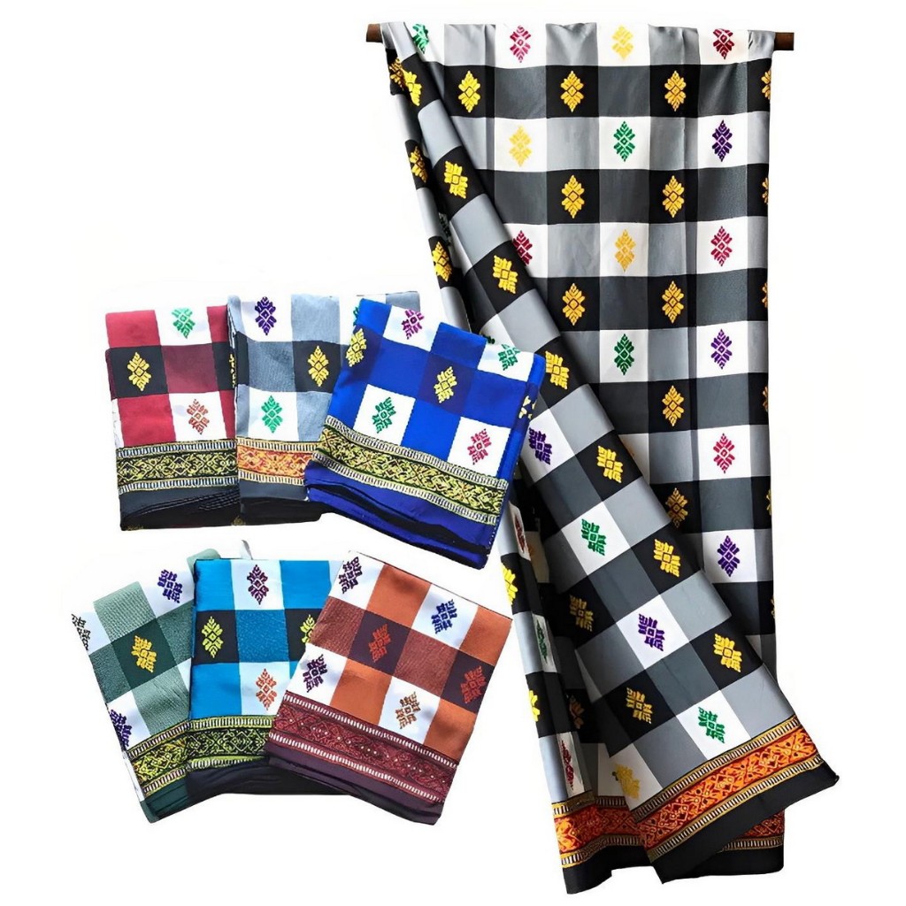 SARUNG PRADA BALI MOTIF KOTAK STANDAR / SARUNG BALI CULTURE / SARUNG KOTAK KHAS BALI