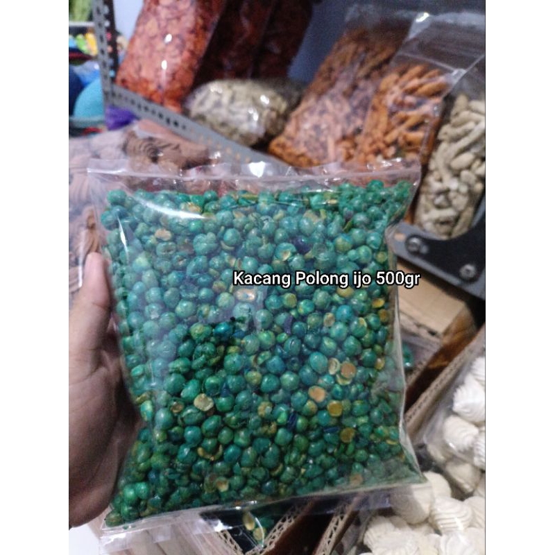 

Cemilan Kacang Polong Hijau 500gram