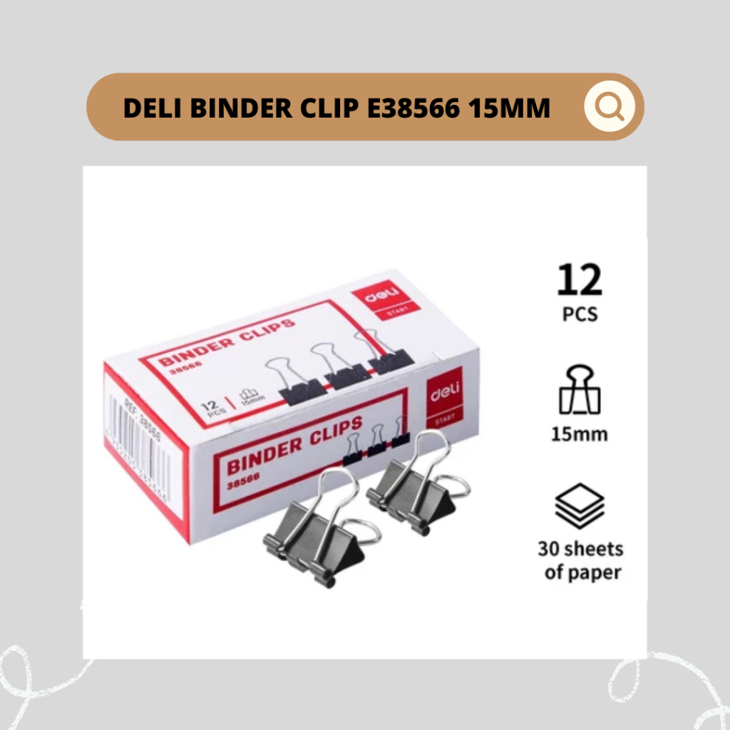 

Deli Binder Clip E38566 15mm