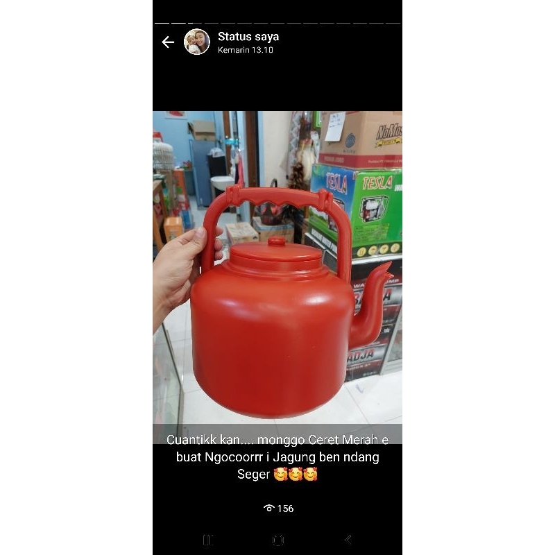 CERET PLASTIK MERAH  / TEKO