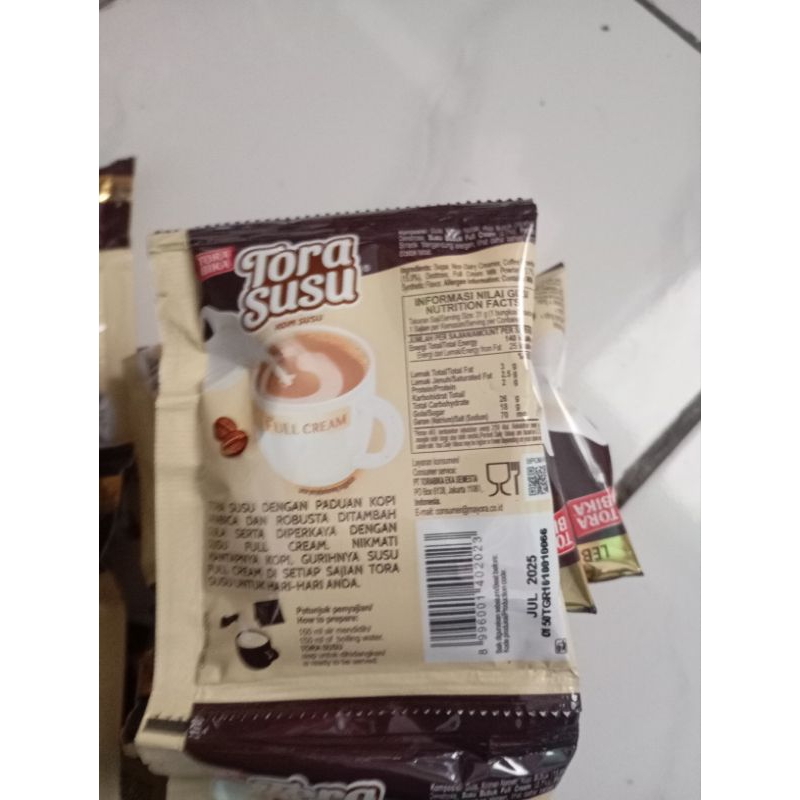

Kopi torabika tora susu 1 renceng