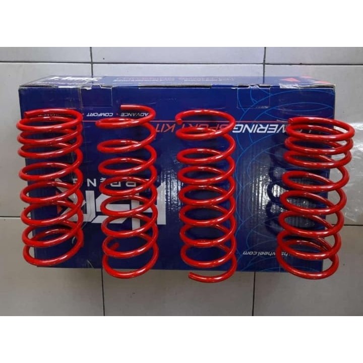 Per ceper Agya - LOWERING KIT PER CEPER HSR RED TOYOTA AGYA 2013-2020