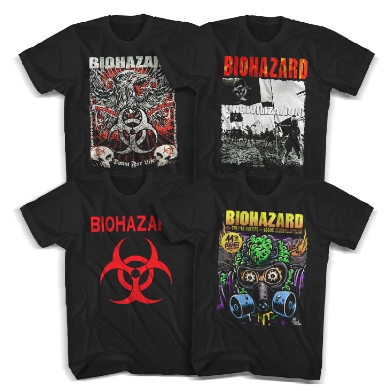 KAOS BAND BIOHAZARD BUILT UP Kaos Distro premium 24s