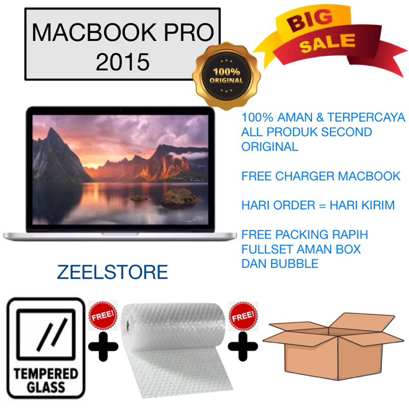 MacBook Pro 15” 2015 512gb i7 16gb ram 2.5GHZ 95% mulus