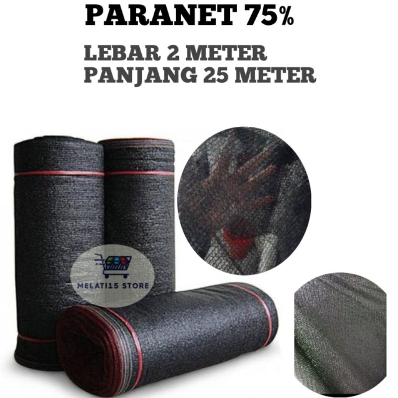 Paranet 75% Lebar 2 Meter Panjang 25 Meter