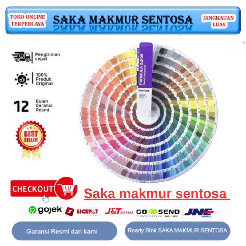 

PANTONE Color Guide Card Internasional Standard Matte Warna