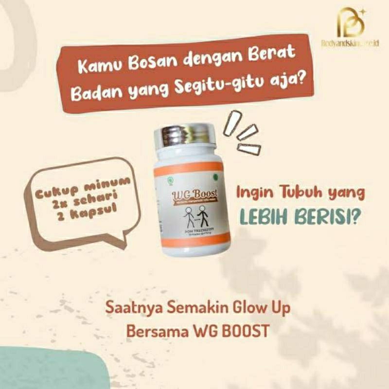 WG BOOST Obat Herbal Penggemuk Badan Asli Original