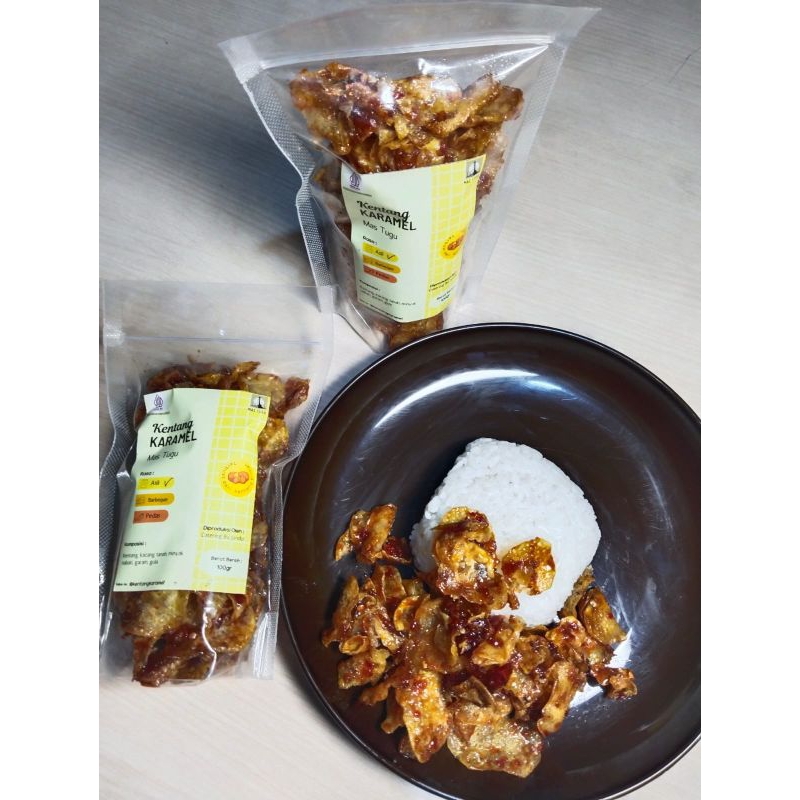 

Kentang Karamel Rasa Pedas kemasan 150 g