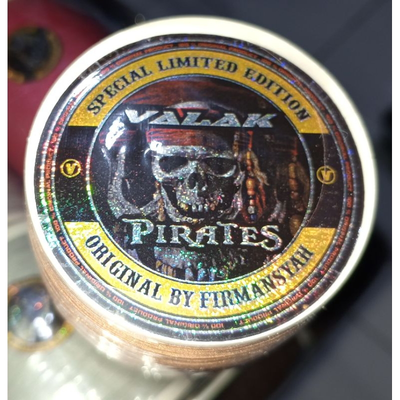 (1 pcs)Gelasan VALAK "PIRATES", senar mati/matot/deadstring, bahan putih, size 0.23, klos BB 1600 ya