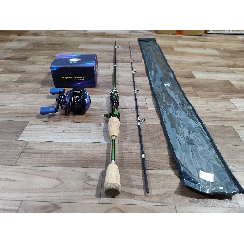 Set Pancing Bc Ul Joran Bc Oncak Sauron + Reel Bc Seahawk Bass Strike(Ultra Light) (Bonus Snap)