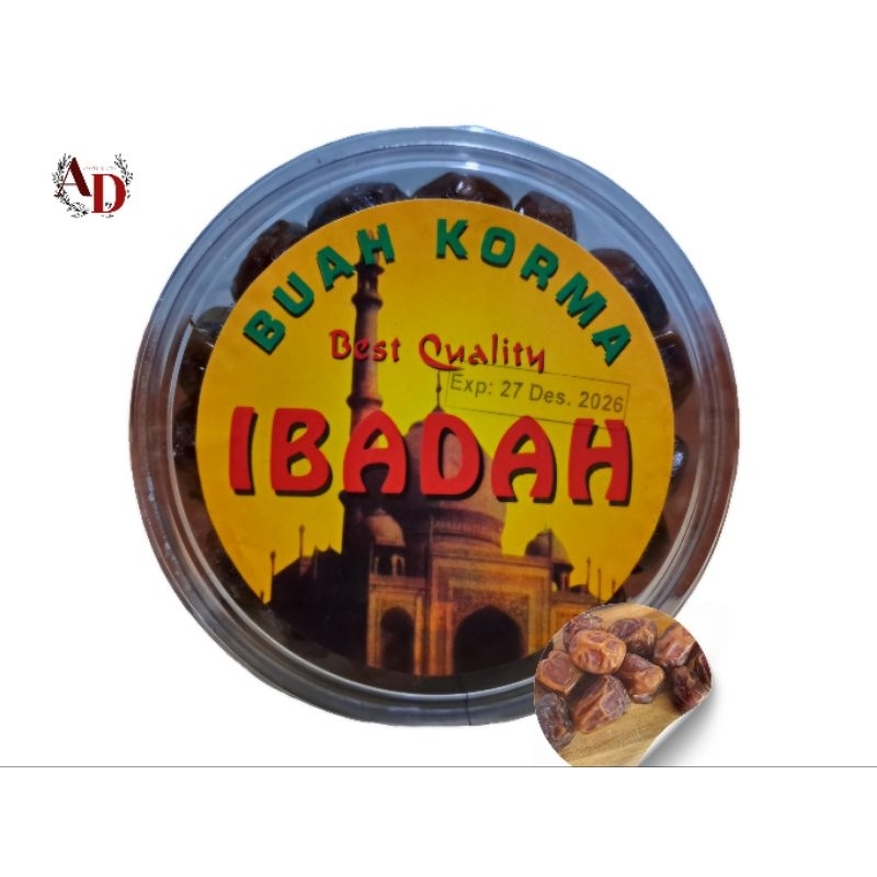 

Kurma Toples Ibadah (400gr) Repacking Kurma Golden Valley Premium