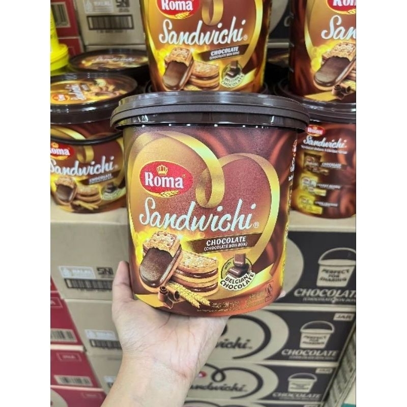 

Roma Sandwich coklat jar kemasan ember 300gr