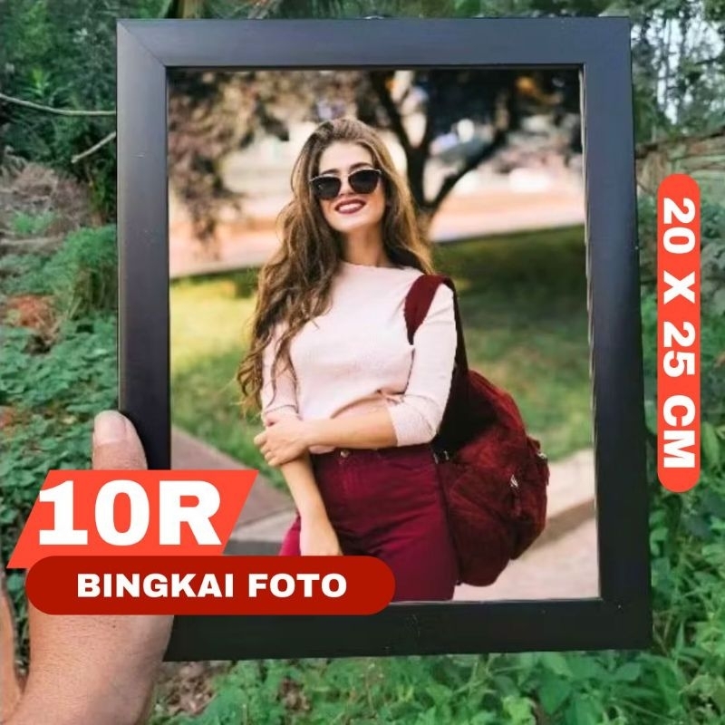PROMO BINGKAI 10R (20 X 25) /BINGKAI 10R MINIMALIS HITAM 10R / FRAME FIGURA 10R MINIMALIS WARNA HITA