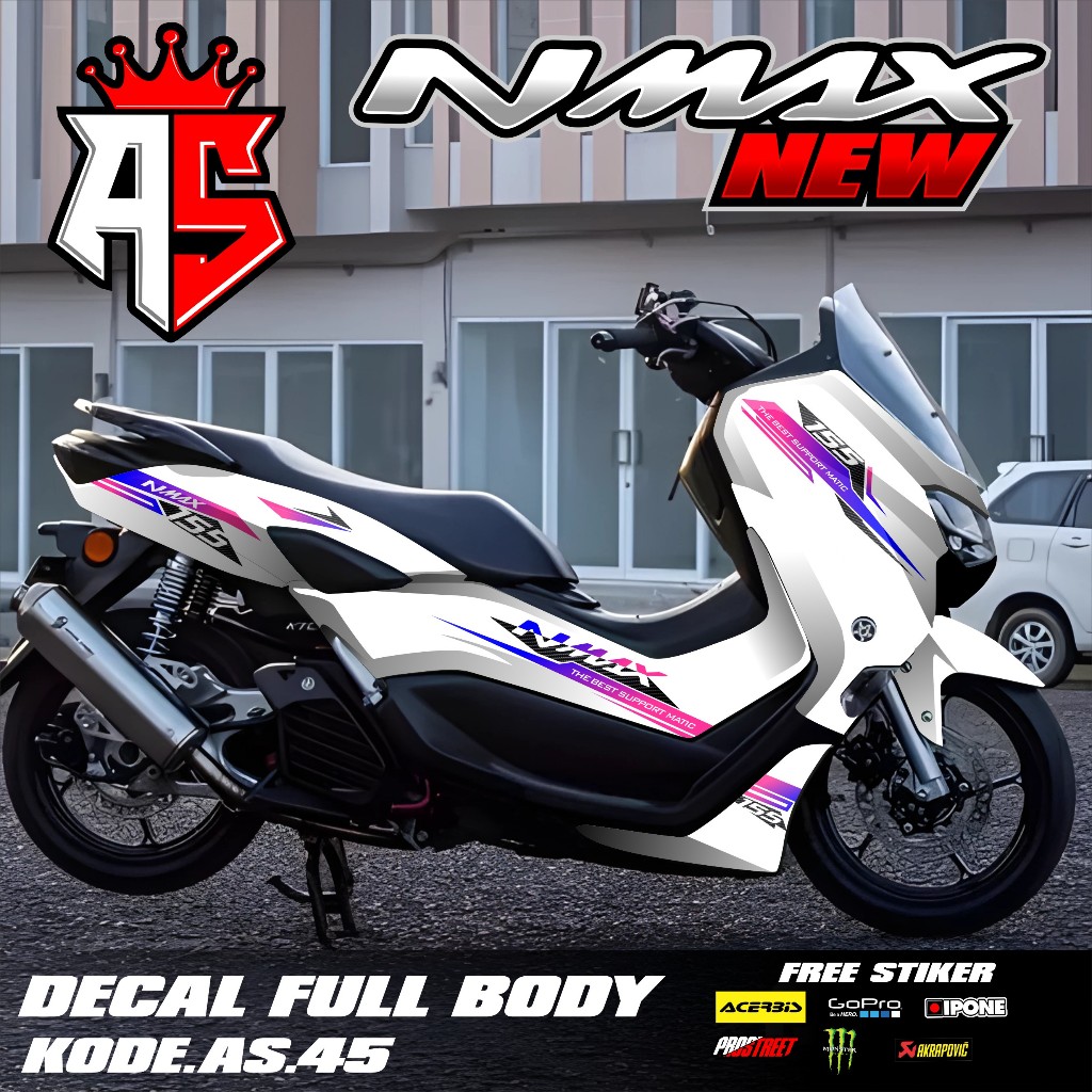 (COD) Decal Sticker FullBody Yamaha Nmax 155 New 2020 2021 2022 2023 2024 Sticker Decal Nmax New Des
