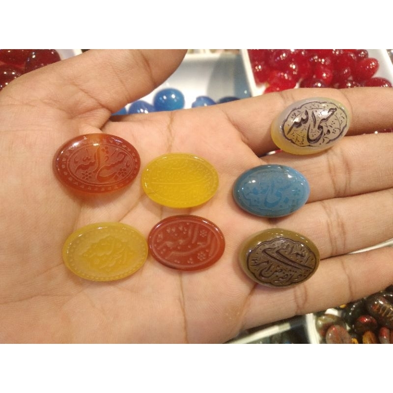 Batu ukir hiriz natural yaman