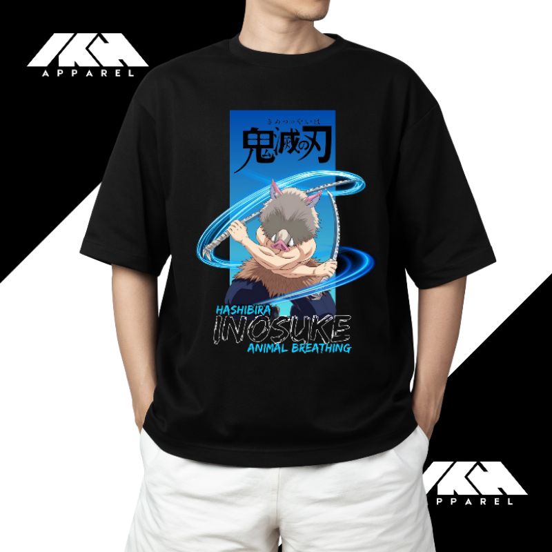 KAOS ANIME INOSUKE DEMON SLAYER PREMIUM | T-SHIRT ANIME INOSUKE DEMON SLAYER PREMIUM | TSHIRT ANIME 